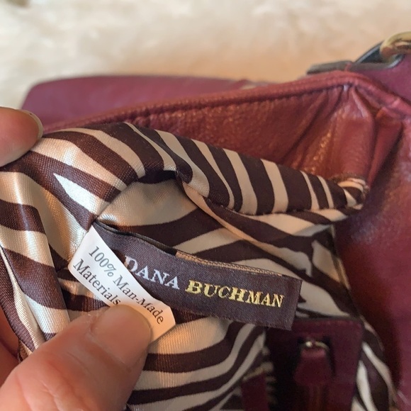 Dana Buchman Burgundy large hobo shoulder bag - Picture 12 of 16